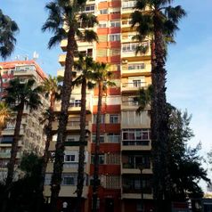 Hidrolimza - Trabajos Verticales edificio con palmeras